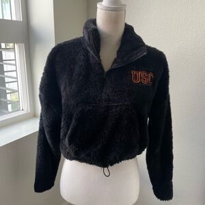 USC | Black USC Fleece Pullover - Size S